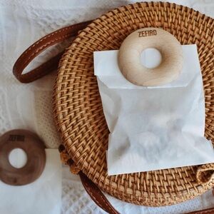Zefiro Donut Wooden Bag Clips - 5 count